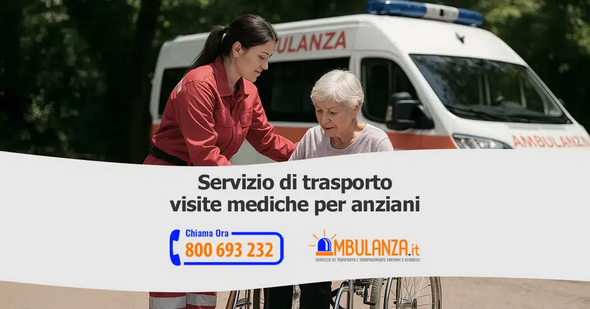 Ambulanza per trasporto anziani alle visite mediche