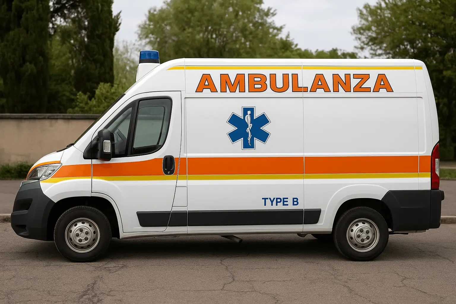  misure ambulanza tipo B 