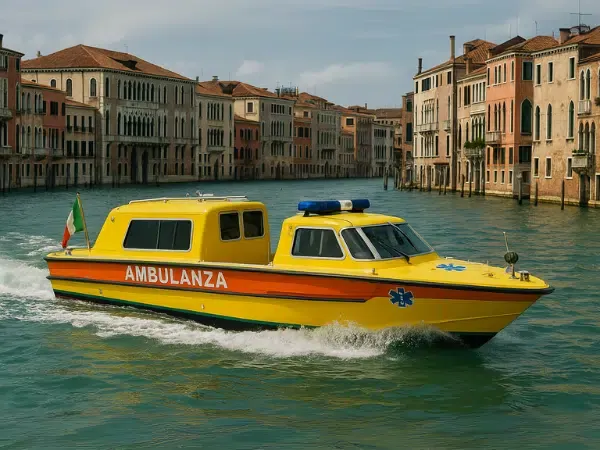 Idroambulanza Venezia servizio di emergenza unico