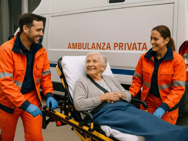 Trasferimento in ambulanza per malati di Alzheimer ad Ora