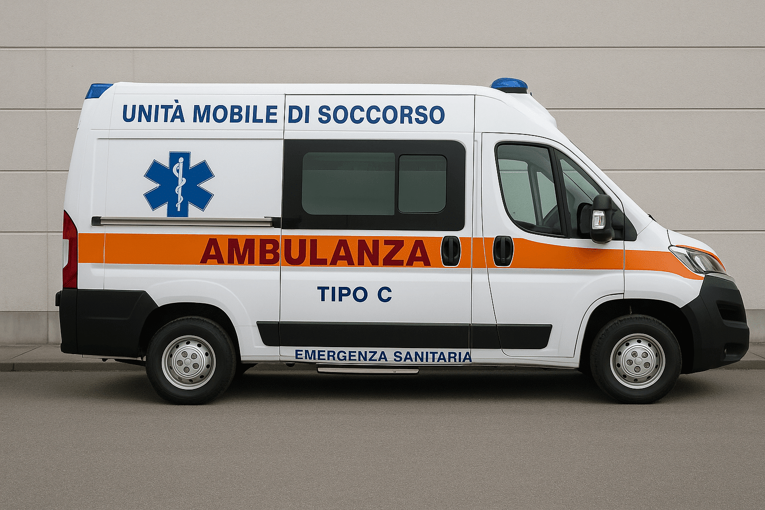  ambulanza tipo C per il soccorso 