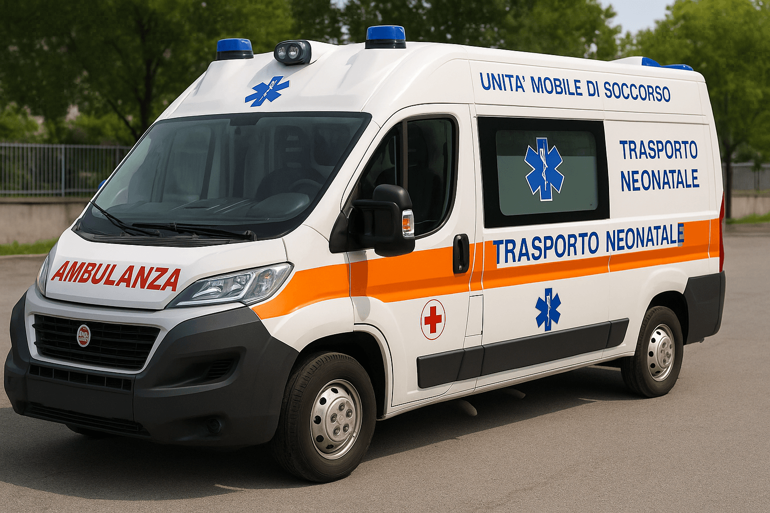  mini ambulanza utilizzata anche per il trasporto neonatale 
